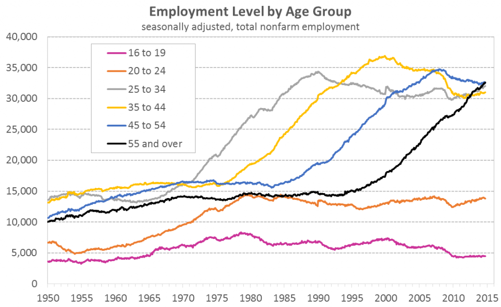 Employment Level by Age Group